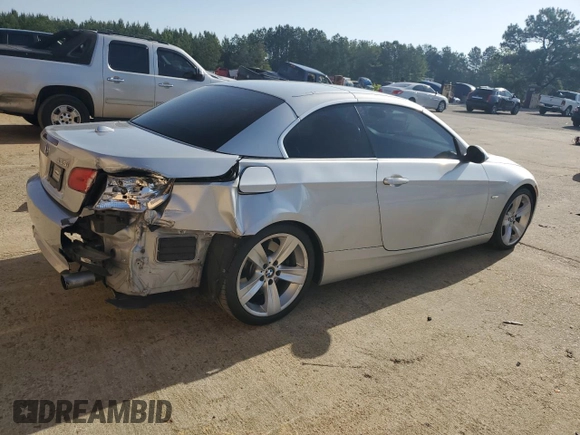 2007 BMW 3 Series 335i with VIN WBAWL73577PX48793, listed as a Copart auction lot 57129955 with 134,546 mi miles and Salvage title. Bid and sale history available at DreamBid. Image 3.