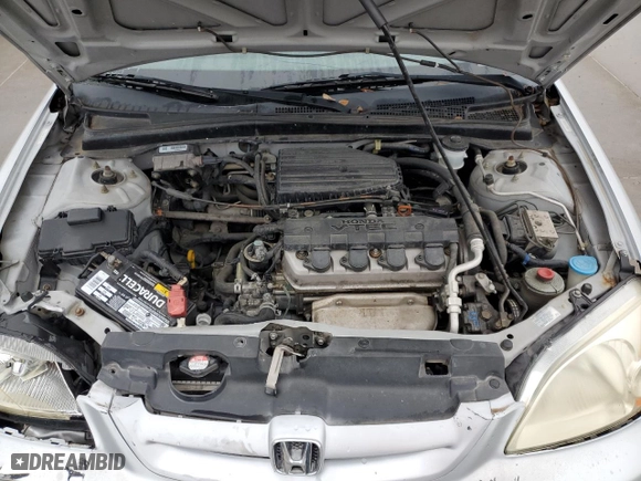 2003 Honda Civic EX with VIN 1HGEM22003L036472, listed as a Copart auction lot 44445175 with 156,196 mi miles and Salvage Title. Bid and sale history available at carsss.com. Image 11.