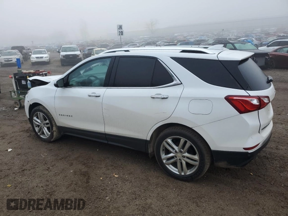 2018 Chevrolet Equinox Premier with VIN 2GNAXNEX9J6243597, listed as a Copart auction lot 80703824 with 46,491 mi miles and Clean Title. Bid and sale history available at carsss.com. Image 2.