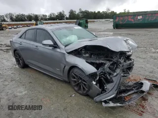 2022 Cadillac CT4-V Blackwing z VIN 1G6D65RP1N0460176, wystawiony jako Copart lot #71723654 z przebiegiem 17 551 mil mil oraz Szkody całkowita. Historia ofert i sprzedaży dostępna na DreamBid. Obrazek 4.