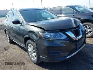 2017 Nissan Rogue SV with VIN KNMAT2MV1HP575899, listed as a IAAI auction lot 41807777 with 165,638 mi miles. Bid and sale history available at carsss.com. Image 1.
