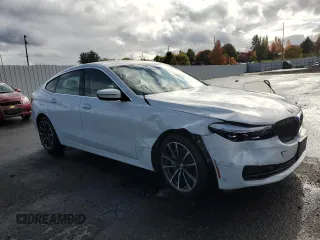 2019 BMW 6 Series 640i xDrive with VIN WBAJV6C52KBK08045, listed as a Copart auction lot 76004384 with 56,730 mi miles and Salvage Title. Bid and sale history available at carsss.com. Image 4.