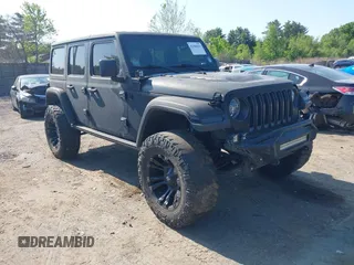 2018 Jeep Wrangler Unlimited Rubicon with VIN 1C4HJXFG5JW254248, listed as a IAAI auction lot 42384029 with 66,804 mi miles and . Bid and sale history available at DreamBid. Image 1.