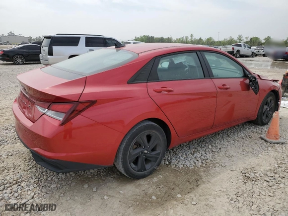 2021 Hyundai Elantra SEL with VIN 5NPLM4AGXMH000598, listed as a Copart auction lot 50592945 with 42,441 mi miles and Salvage Title. Bid and sale history available at carsss.com. Image 3.