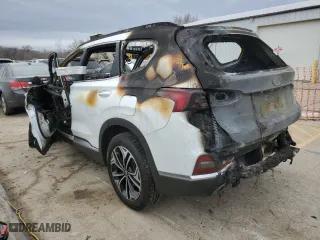 2019 Hyundai Santa Fe Ultimate with VIN 5NMS5CAA2KH056303, listed as a Copart auction lot 43288155 with 0 mi miles and Non Repairable. Bid and sale history available at carsss.com. Image 2.