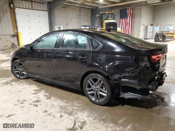 2020 Kia Forte GT-Line with VIN 3KPF34AD8LE242556, listed as a Copart auction lot 47356945 with 56,097 mi miles and Salvage Title. Bid and sale history available at carsss.com. Image 2.