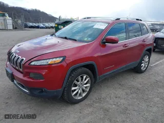 2014 Jeep Cherokee Limited with VIN 1C4PJMDB5EW219457, listed as a IAAI auction lot 41768074 with 124,195 mi miles. Bid and sale history available at carsss.com. Image 2.