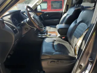 2018 Infiniti QX80 with VIN JN8AZ2ND7J9840781, listed as a Copart auction lot 66780154 with 124,351 mi miles and Salvage Title. Bid and sale history available at carsss.com. Image 7.