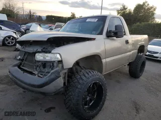 2002 Chevrolet Silverado 1500 LS with VIN 1GCEK14V62Z234928, listed as a Copart auction lot 41534165 with 0 mi miles and Salvage Title. Bid and sale history available at carsss.com. Image 1.