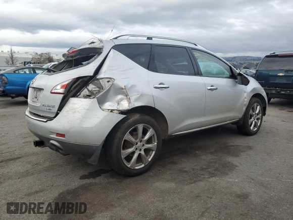 2013 Nissan Murano SV with VIN JN8AZ1MWXDW303583, listed as a Copart auction lot 42982695 with 182,571 mi miles and Salvage Title. Bid and sale history available at carsss.com. Image 3.