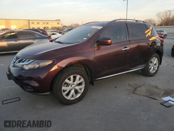 2014 Nissan Murano LE z VIN JN8AZ1MU5EW419256, wystawiony jako Copart lot #87740975 z przebiegiem 71 515 mil mil oraz Szkoda całkowita • Salvage title. Historia ofert i sprzedaży dostępna na DreamBid. Obrazek 1.