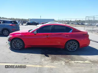 2019 Infiniti Q50 RED SPORT 400 with VIN JN1FV7AP8KM760885, listed as a IAAI auction lot 41794933 with 119,321 mi miles. Bid and sale history available at carsss.com. Image 14.