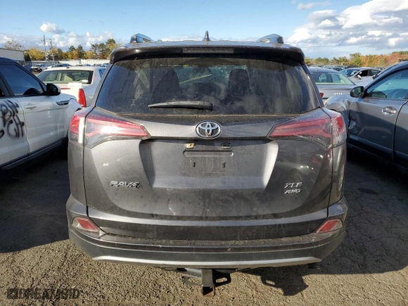 2017 Toyota RAV4 XLE with VIN JTMRFREV0HJ142787, listed as a Copart auction lot 73715624 with 0 mi miles and Salvage Title. Bid and sale history available at carsss.com. Image 6.