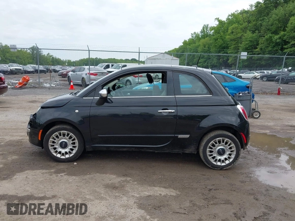 2013 FIAT 500 Lounge with VIN 3C3CFFCR8DT743107, listed as a IAAI auction lot 42381709 with 90,094 mi miles and . Bid and sale history available at DreamBid. Image 14.