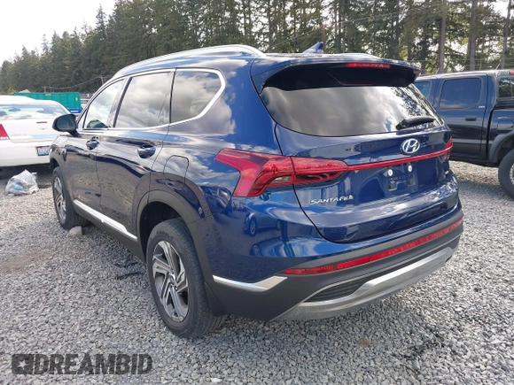 2022 Hyundai Santa Fe SEL with VIN 5NMS2DAJXNH384426, listed as a IAAI auction lot 42082280 with 76,462 mi miles. Bid and sale history available at carsss.com. Image 3.