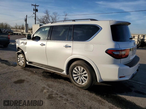 2023 Nissan Armada SV with VIN JN8AY2AC7P9182727, listed as a Copart auction lot 84974564 with 42,959 mi miles and Salvage Title. Bid and sale history available at carsss.com. Image 2.
