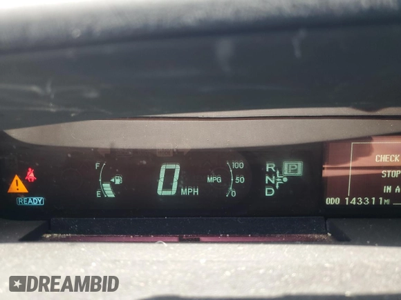 2013 Toyota Prius One with VIN JTDKN3DU9D5558916, listed as a Copart auction lot 54911185 with 143,311 mi miles and Salvage Title. Bid and sale history available at DreamBid. Image 9.