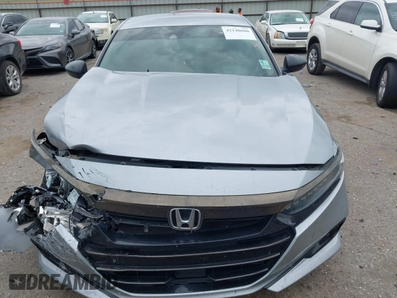 2021 Honda Accord Sport with VIN 1HGCV1F39MA073309, listed as a IAAI auction lot 42140600 with 96,551 mi miles and . Bid and sale history available at DreamBid. Image 12.