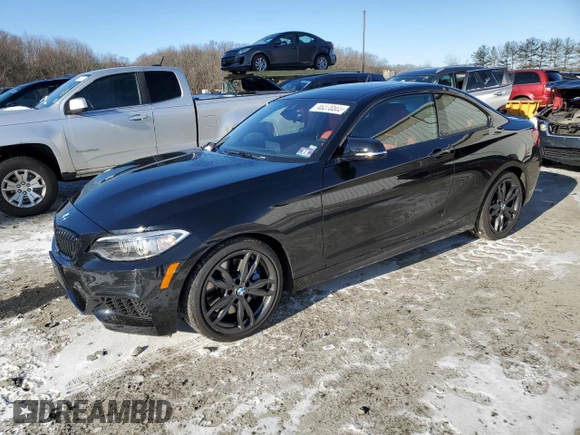 2017 BMW 2 Series M240i xDrive with VIN WBA2G3C38HV641419, listed as a Copart auction lot 46278565 with 30,907 mi miles and Salvage Title. Bid and sale history available at carsss.com. Image 1.