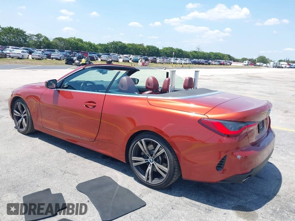 2023 BMW 4 Series 430i z VIN WBA23AT09PCL39301, wystawiony jako IAAI lot #42217555 z przebiegiem 39 648 mil mil oraz . Historia ofert i sprzedaży dostępna na DreamBid. Obrazek 3.