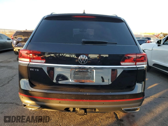 2022 Volkswagen Atlas SE with VIN 1V2JR2CA0NC565573, listed as a Copart auction lot 41456725 with 87,353 mi miles and Salvage title. Bid and sale history available at DreamBid. Image 6.