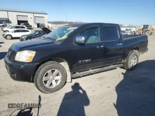 2005 Nissan Titan LE with VIN 1N6AA07B15N555054, listed as a Copart auction lot 42713855 with 213,169 mi miles and Salvage Title. Bid and sale history available at carsss.com. Image 1.