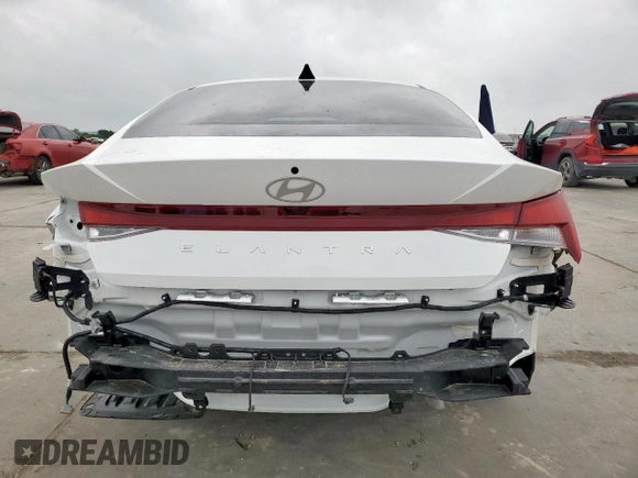 2024 Hyundai Elantra SE with VIN KMHLL4DG8RU761833, listed as a Copart auction lot 54862815 with 6,391 mi miles and Clean Title. Bid and sale history available at DreamBid. Image 6.