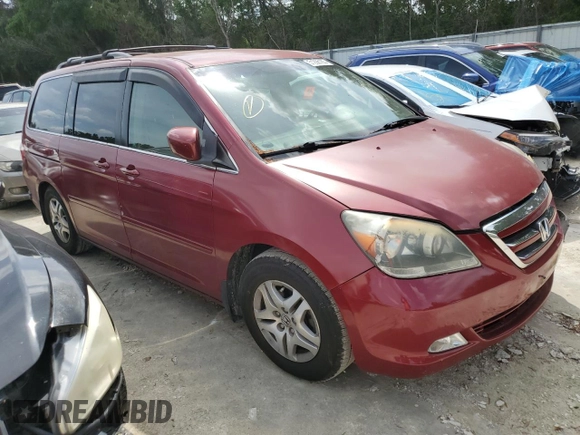 2005 Honda Odyssey EX with VIN 5FNRL384X5B008624, listed as a Copart auction lot 51298165 with 148,279 mi miles and Salvage Title. Bid and sale history available at carsss.com. Image 4.