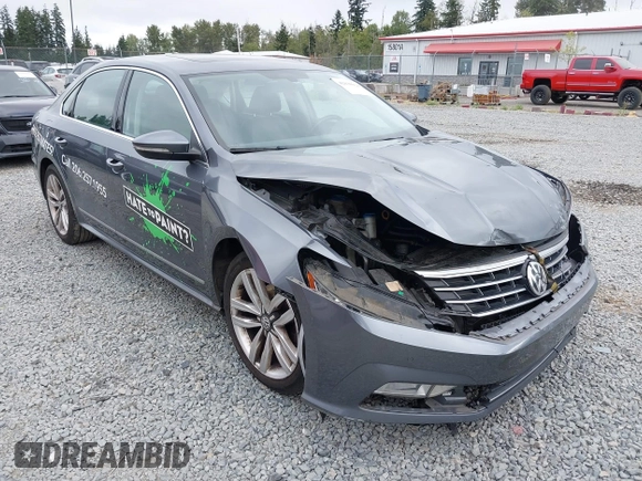 2017 Volkswagen Passat SE with VIN 1VWGT7A36HC063747, listed as a IAAI auction lot 42830924 with 85,120 mi miles and . Bid and sale history available at DreamBid. Image 1.