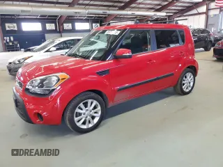 2012 Kia Soul + with VIN KNDJT2A61C7395070, listed as a Copart auction lot 55212315 with 91,818 mi miles and Clean Title. Bid and sale history available at DreamBid. Image 1.