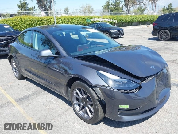2023 Tesla Model 3 Long Range with VIN 5YJ3E1EB4PF635328, listed as a IAAI auction lot 41978099 with 32,747 mi miles and . Bid and sale history available at DreamBid. Image 1.
