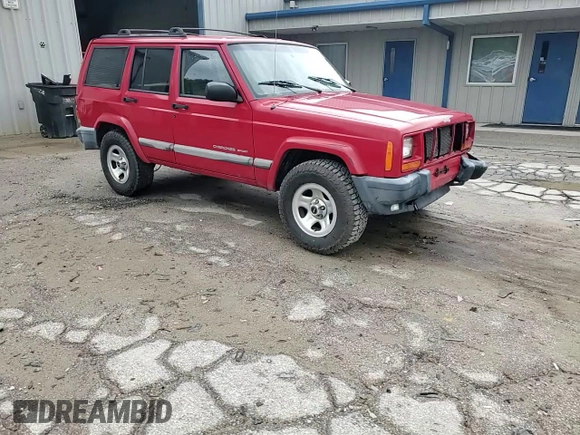 2001 Jeep Cherokee Sport with VIN 1J4FT48S41L570480, listed as a Copart auction lot 56123925 with 216,338 mi miles and Salvage title. Bid and sale history available at DreamBid. Image 14.