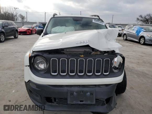 2017 Jeep Renegade Sport с VIN ZACCJAAB5HPF92162, выставлен на аукционе Copart как лот 49095365 с пробегом 73 003 миль миль и Списание • Salvage title. История ставок и продаж доступна на DreamBid. Изображение 5.