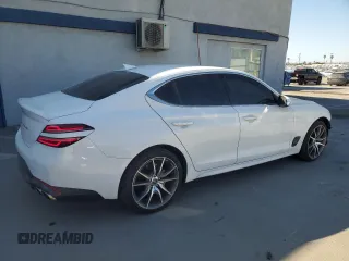 2023 Genesis G70 2.0T with VIN KMTG34TA7PU116513, listed as a Copart auction lot 78264654 with 18,776 mi miles and Salvage Title. Bid and sale history available at DreamBid. Image 3.