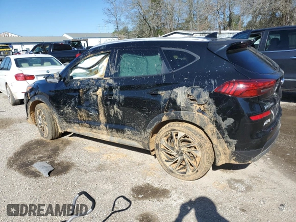 2019 Hyundai Tucson Sport with VIN KM8J33AL1KU049169, listed as a Copart auction lot 45526535 with 113,948 mi miles and Salvage Title. Bid and sale history available at carsss.com. Image 2.