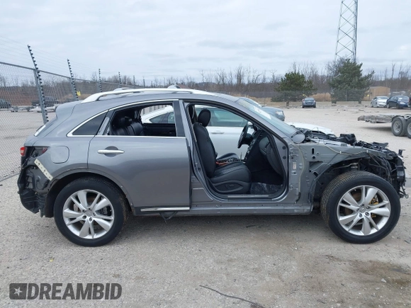 2012 Infiniti FX35 with VIN JN8AS1MW1CM152650, listed as a IAAI auction lot 41277543 with 1 mi miles. Bid and sale history available at carsss.com. Image 12.
