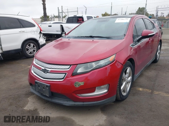 2011 Chevrolet Volt with VIN 1G1RD6E40BU103692, listed as a IAAI auction lot 42206339 with 9,621 mi miles and . Bid and sale history available at carsss.com. Image 2.