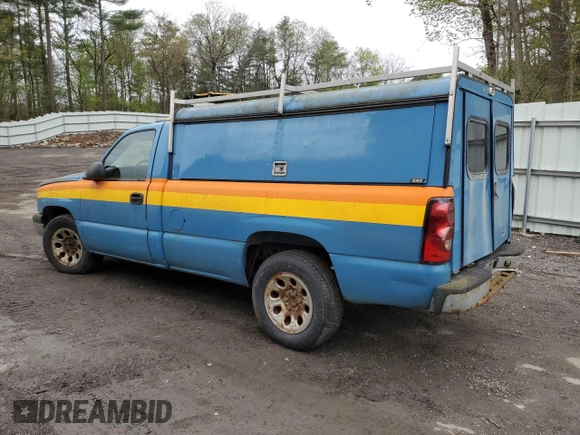2006 Chevrolet Silverado 1500 Work Truck with VIN 1GCEC14X56Z287706, listed as a Copart auction lot 56280385 with Not Provided miles and Clean Title. Bid and sale history available at DreamBid. Image 2.