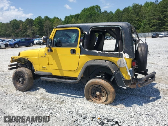 2004 Jeep Wrangler Sport with VIN 1J4FA49S84P753317, listed as a Copart auction lot 55872965 with 185,763 mi miles and Salvage title. Bid and sale history available at DreamBid. Image 2.