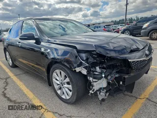 2016 Kia Optima EX with VIN 5XXGU4L34GG044575, listed as a Copart auction lot 53453945 with 148,110 mi miles and Clean Title. Bid and sale history available at carsss.com. Image 1.