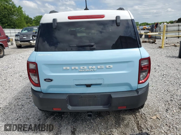 2023 Ford Bronco Sport Heritage with VIN 3FMCR9G68PRD23204, listed as a Copart auction lot 56588845 with 25,990 mi miles and Salvage title. Bid and sale history available at DreamBid. Image 6.
