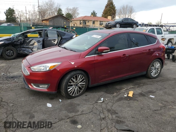2017 Ford Focus Titanium with VIN 1FADP3N25HL280247, listed as a Copart auction lot 52175065 with 94,633 mi miles and Clean Title. Bid and sale history available at carsss.com. Image 1.