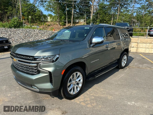 2023 Chevrolet Suburban Premier with VIN 1GNSCFKD0PR550962, listed as a Copart auction lot 63825105 with 24,722 mi miles and Salvage title. Bid and sale history available at DreamBid. Image 1.