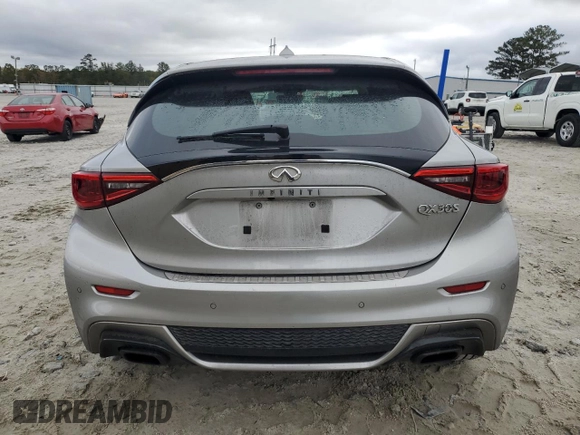 2017 Infiniti QX30 Premium with VIN SJKCH5CP0HA039279, listed as a Copart auction lot 79693364 with 93,816 mi miles and Salvage Title. Bid and sale history available at DreamBid. Image 6.