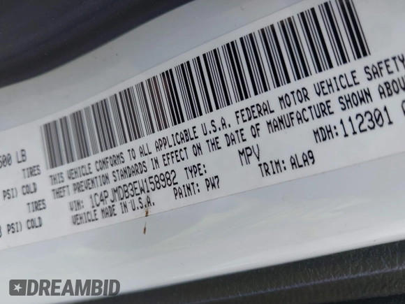 2014 Jeep Cherokee Limited с VIN 1C4PJMDB3EW158982, выставлен на аукционе IAAI как лот 42573775 с пробегом Не указан миль и . История ставок и продаж доступна на DreamBid. Изображение 9.