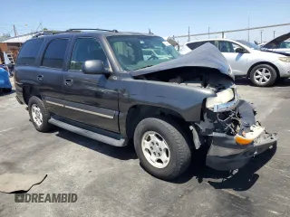 2005 Chevrolet Tahoe LS with VIN 1GNEC13T75R159861, listed as a Copart auction lot 64048295 with Not provided miles and Salvage title. Bid and sale history available at DreamBid. Image 4.