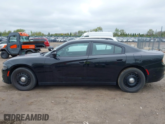 2019 Dodge Charger Police with VIN 2C3CDXKT8KH515011, listed as a IAAI auction lot 42184955 with 110,386 mi miles and . Bid and sale history available at DreamBid. Image 14.