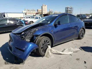 2022 Tesla Model Y Long Range with VIN 7SAYGDEE1NF481639, listed as a Copart auction lot 49896125 with Not Provided miles and Salvage Title. Bid and sale history available at carsss.com. Image 1.