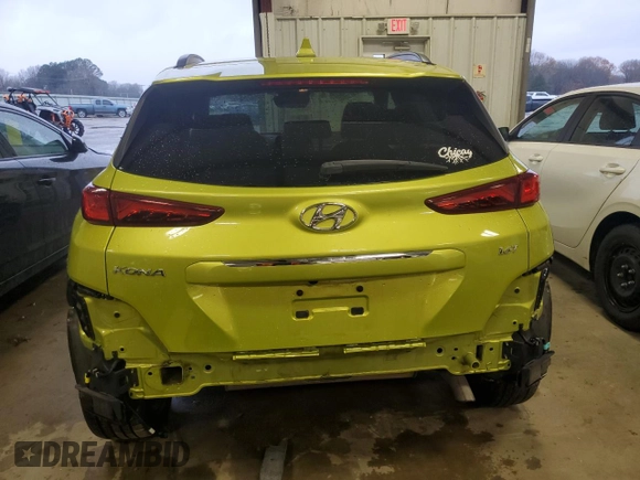 2020 Hyundai Kona Limited with VIN KM8K33A56LU493221, listed as a Copart auction lot 68171752 with 60,744 mi miles. Bid and sale history available at carsss.com. Image 6.