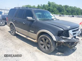 2007 Ford Expedition Eddie Bauer z VIN 1FMFU17507LA39231, wystawiony jako IAAI lot #42293784 z przebiegiem 274 052 mil mil oraz . Historia ofert i sprzedaży dostępna na DreamBid. Obrazek 1.